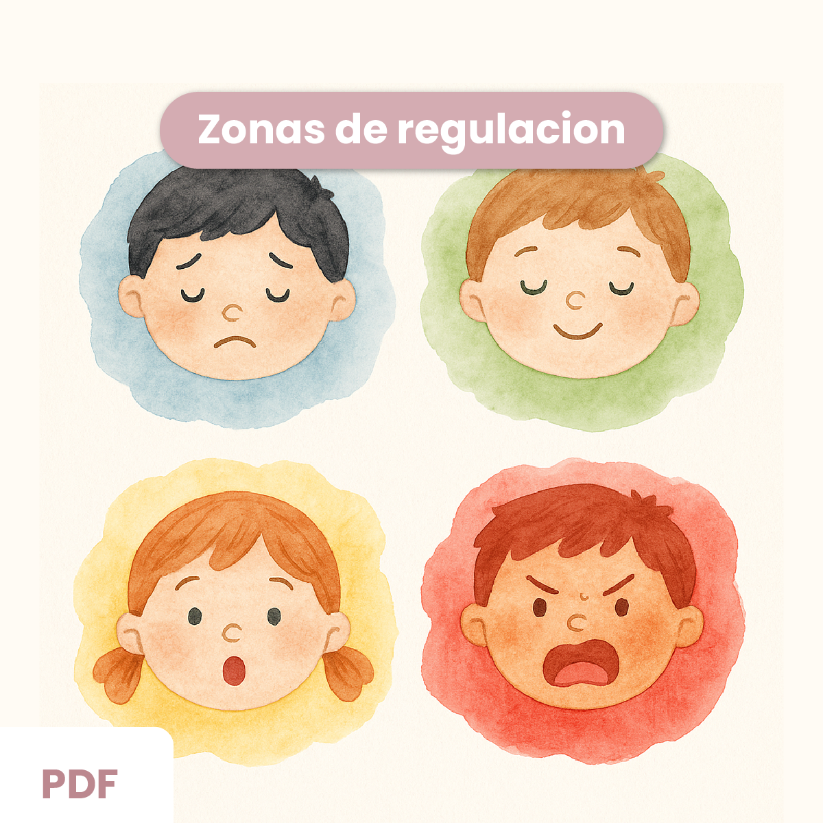 Poster: Las 4 zonas de regulación